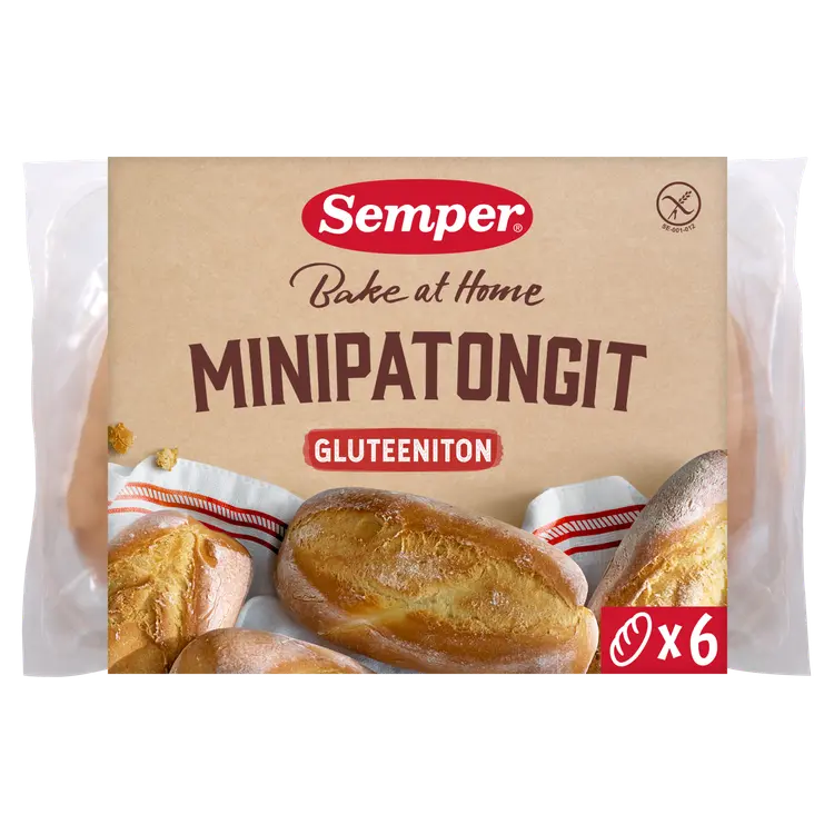Semper Gluteeniton Minipatongit 6x50g