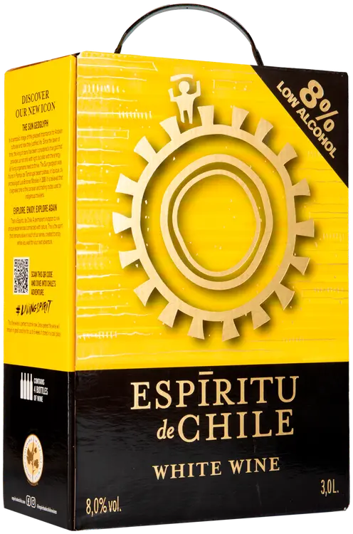 Espiritu de Chile White 8,0 til-% 3L BIB