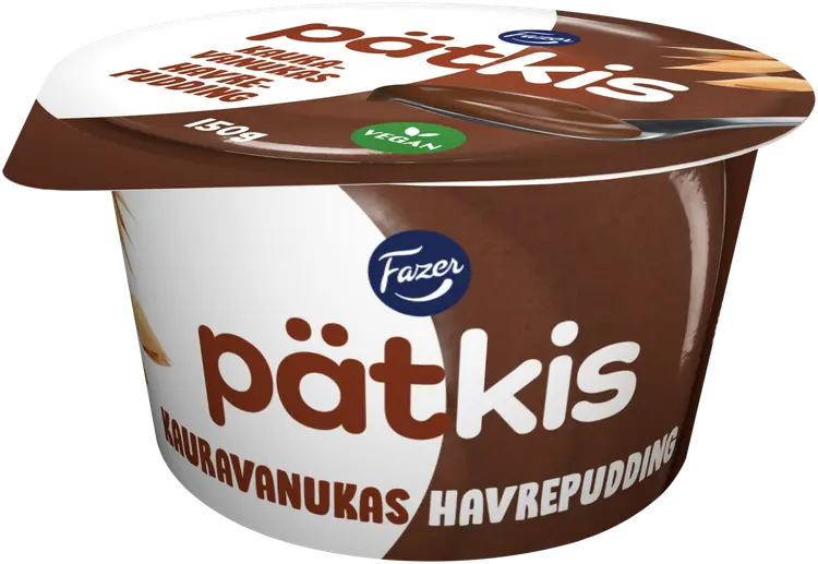 Fazer Pätkis Kauravanukas, Kaurapohjainen mintunmakuinen kaakaovanukas 150 g