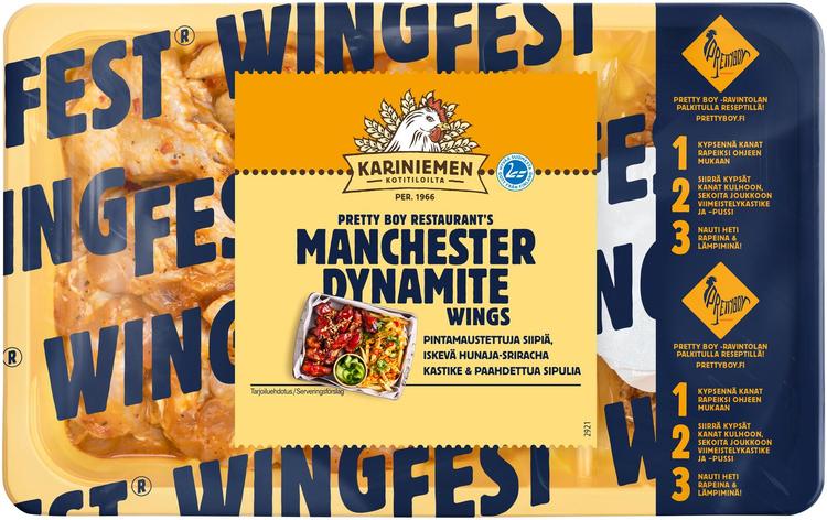 Kariniemen Kananpojan Wingfest® Wings Manchester Dynamite 750 g