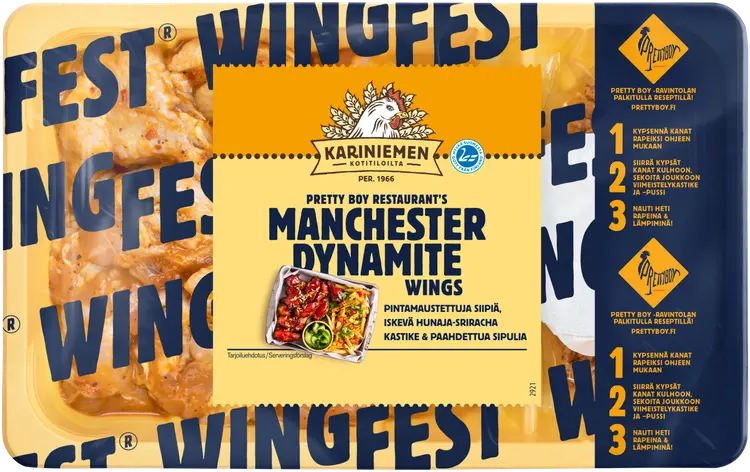 Kariniemen Kananpojan Wingfest® Wings Manchester Dynamite 750 g