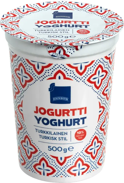 Rainbow jogurtti turkkilainen 10% rasvaa 500g