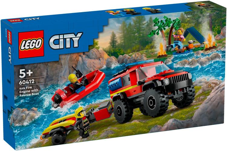 60412 tuletõrjeauto koos püüstepaadiga