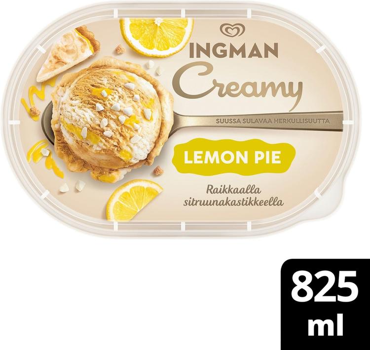 Ingman Creamy Lemon Pie Jäätelö 825ml/455g