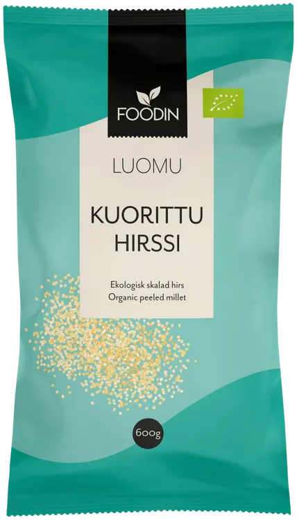 Foodin Kuorittu hirssi, luomu, 600g