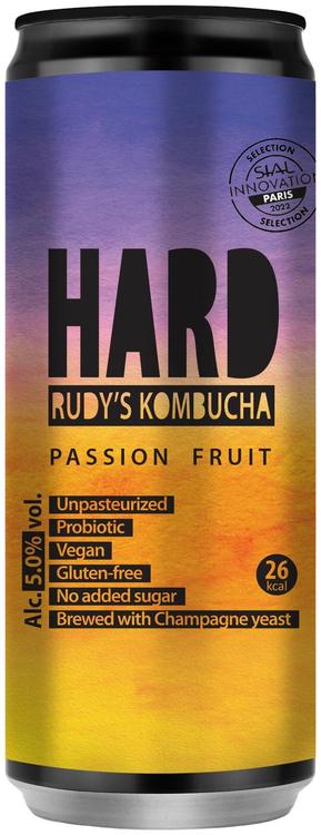 Rudy's Hard Kombucha passion fruit muu alkohoolne jook 5%vol 330ml