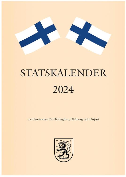 Burde kalenteri 2024 Statskalender ruotsinkielinen