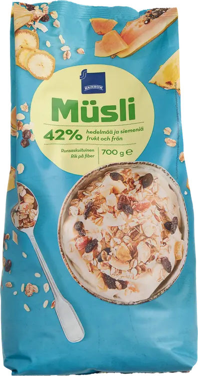 Rainbow 700g hedelmä-siemenmysli