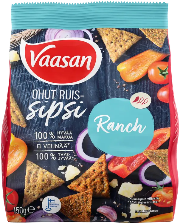 Vaasan Ruissipsi Ranch 150g
