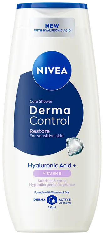 NIVEA 250ml Derma Control Restore Care Shower -suihkusaippua