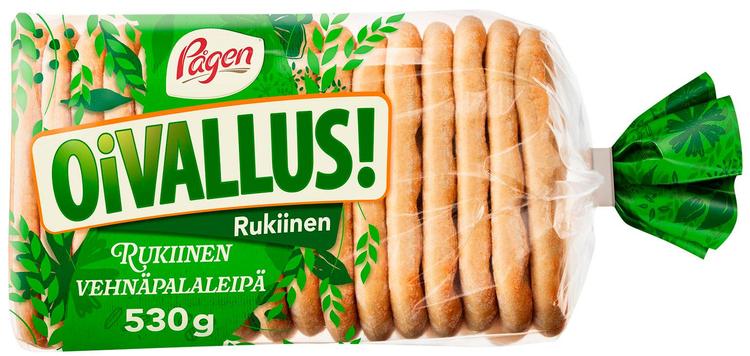 Pågen Oivallus! rukiinen vehnäpalaleipä 530g