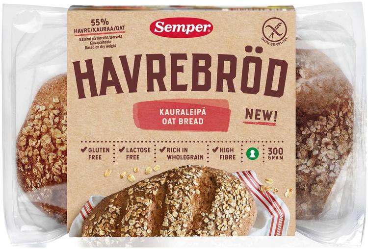 Semper Gluteeniton Kauraleipä 300g