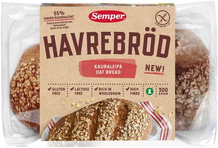 Semper Gluteeniton Kauraleipä 300g