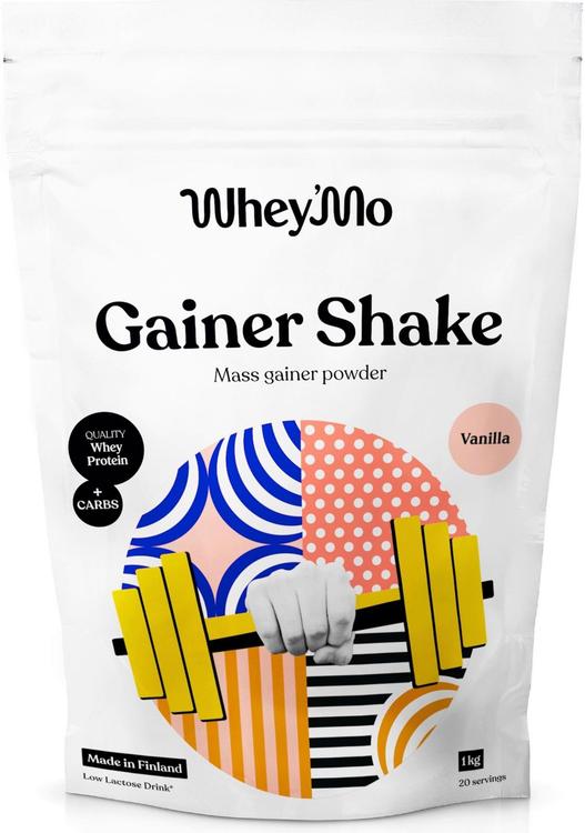 Whey´Mo 1kg Vanilja Gainer Shake juomajauhe