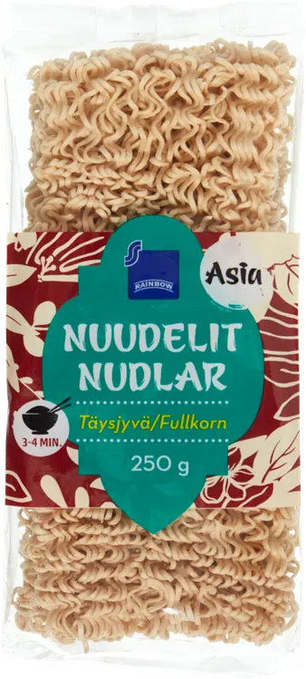 Rainbow täysjyvänuudeli 250 G