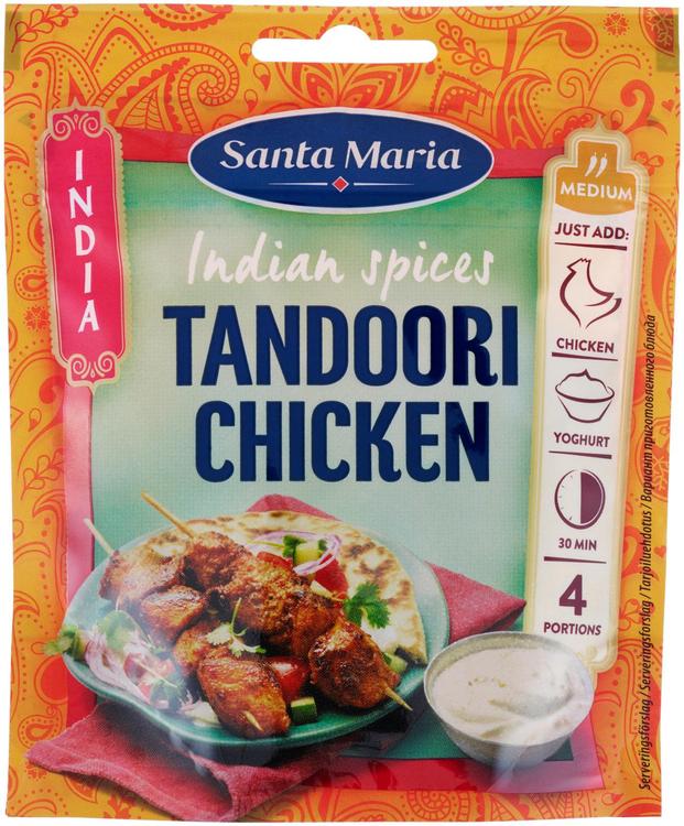 Santa Maria Indian Spices Tandoori Chicken, tandoori-mausteseos kanalle 35g