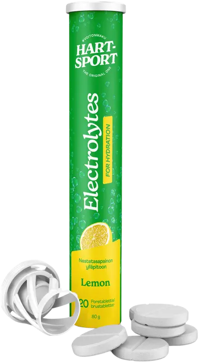 Hart-Sport Electrolytes Poretabletti sitruuna 20 tbl