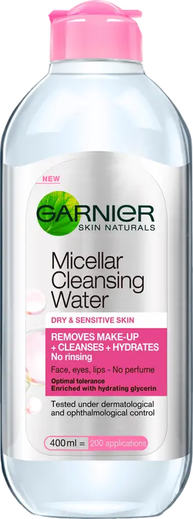 Garnier SkinActive Micellar puhdistusvesi kuivalle ja herkälle iholle 400ml