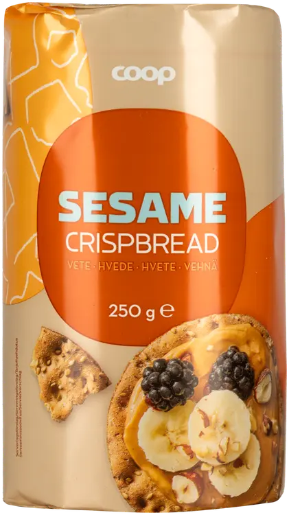 Coop seesaminsiemeniä sisältävä vehnänäkkileipä 250 g