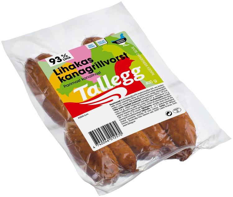 Lihakas kanagrillvorst 400 g