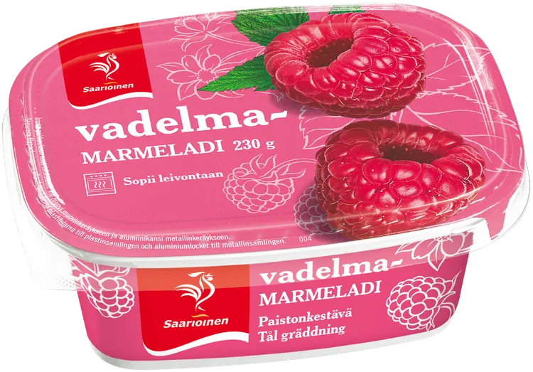 Saarioinen Vadelmamarmeladi 230g