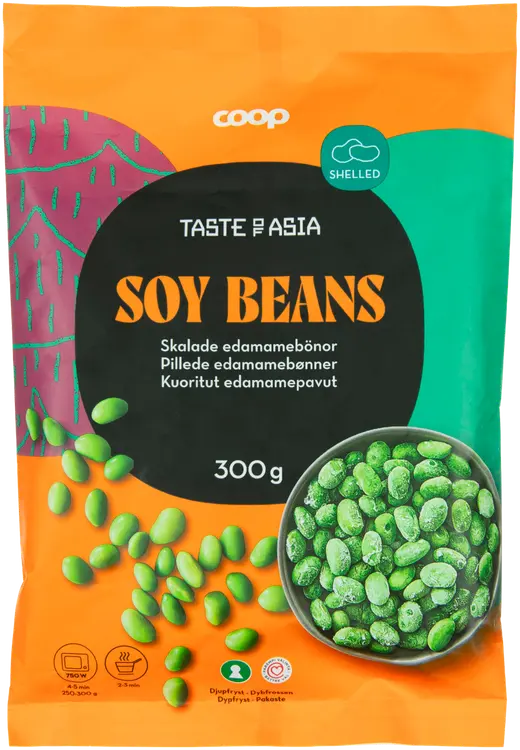 Coop Taste of Asia kuoritut edamame-pavut 300 g pakaste