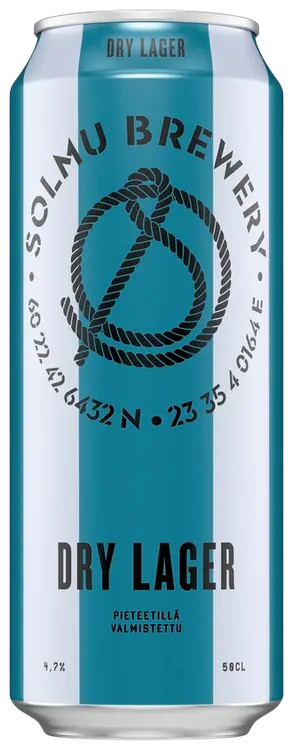 Solmu Dry Lager olut 4,7 % tölkki 0,5 L