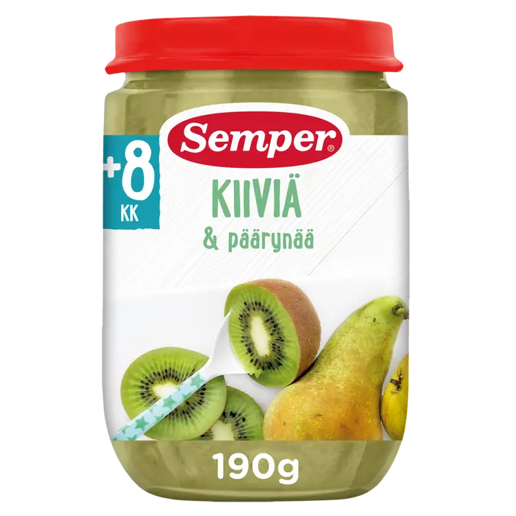 Semper Kiivi omena & päärynä 8kk hedelmäsose 190g