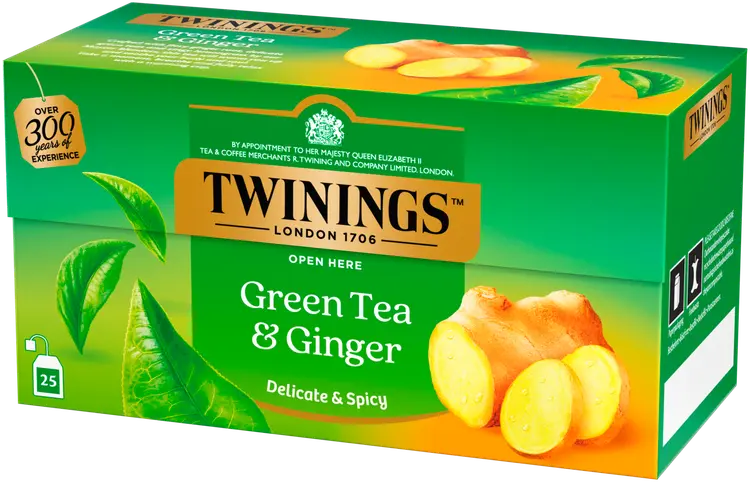 Twinings 25x1,6g Green Tea & Ginger Tee