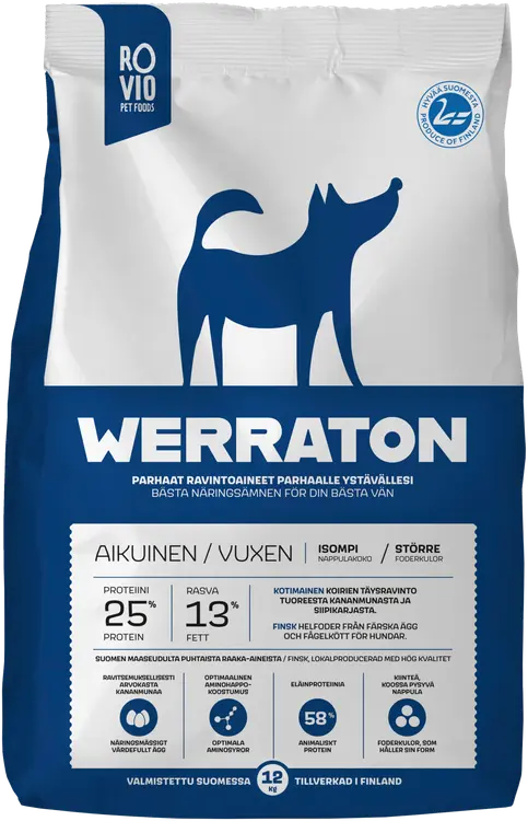 Werraton Aikuinen koiranruoka 12 kg