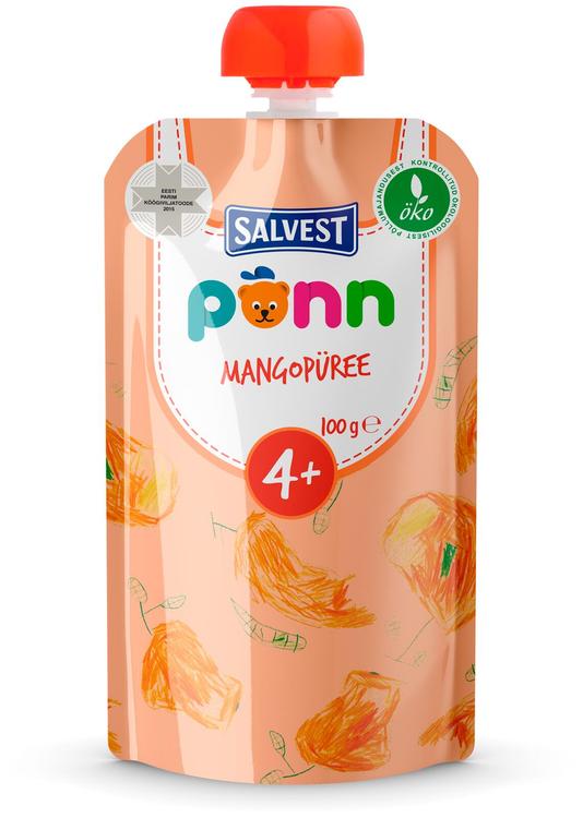 Põnn mangopüree 100g, öko, alates 4-elukuust