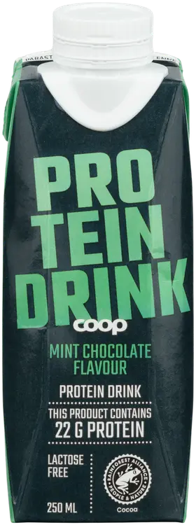 Coop laktoositon proteiinijuoma minttusuklaa 250 ml