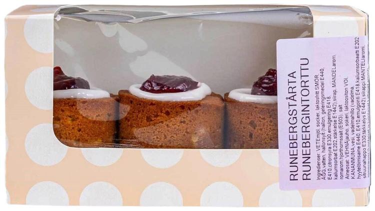 Runebergintorttu 3 kpl rasia
