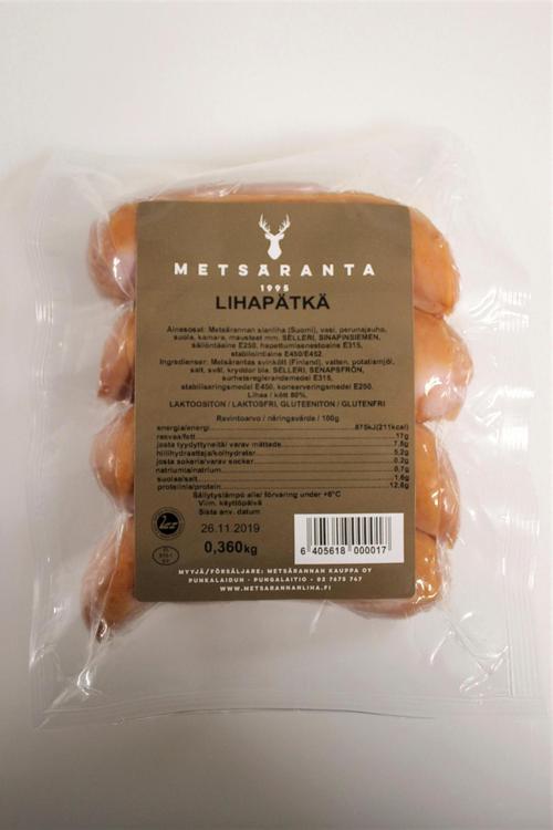 Metsäranta Lihapätkä 360g lihaisa grillimakkara