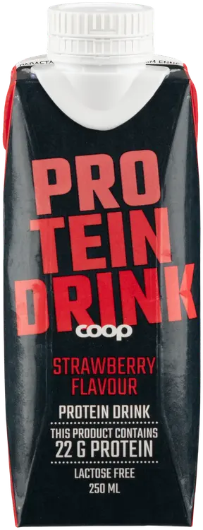 Coop laktoositon proteiinijuoma mansikka 250 ml