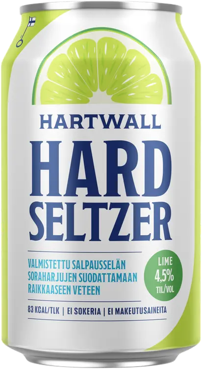 Hartwall Hard Seltzer Lime 4,5% 0,33 l