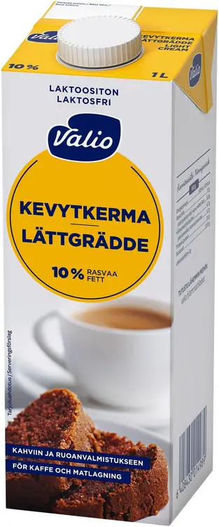 Valio kevytkerma 1 l UHT laktoositon