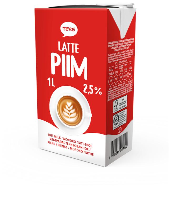 Kõrgkuumutatud latte piim 2,5%, 1 l