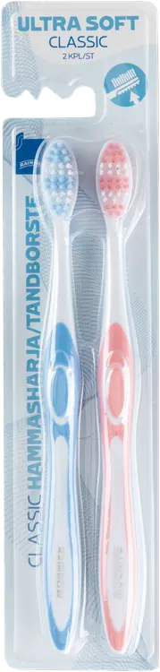 Rainbow hammasharja Classic ultra soft 2 kpl