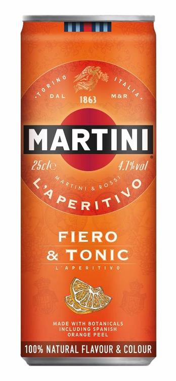 Martini Fiero & Tonic maustettu alkoholijuoma 4,7 % tölkki 0,25 L