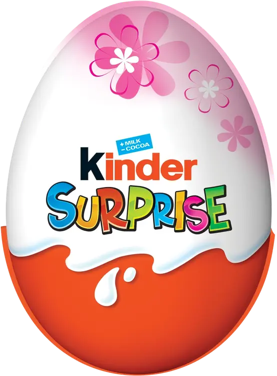 Kinder Surprise maitosuklaahahmo maitoisalla sisäpinnalla pinkki. sisältää lelun 20g