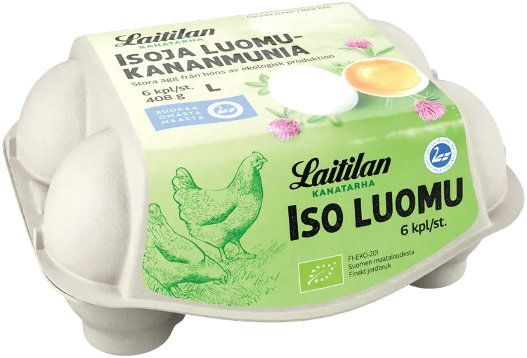 Laitilan Kanatarha iso luomu kananmuna L6