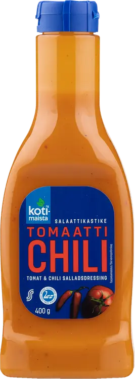 Kotimaista tomaatti-chili salaattikastike 400 g