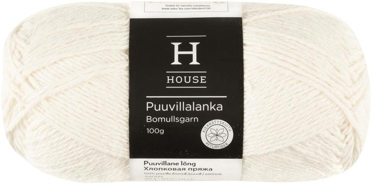 House puuvillalanka kierrätetty Aran 100 g