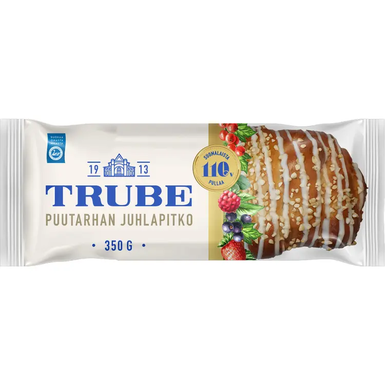 Trube Puutarhan juhlapitko 350 g puutarhamarjatäytteinen pitko