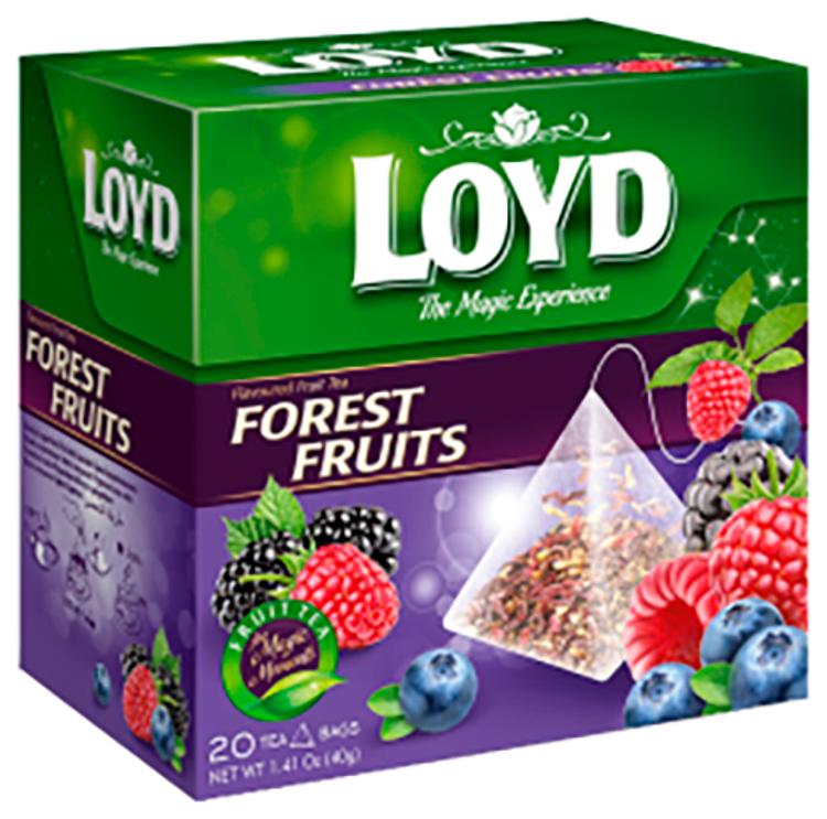 Puuviljtee Loyd Pyramids metsamarja 40g