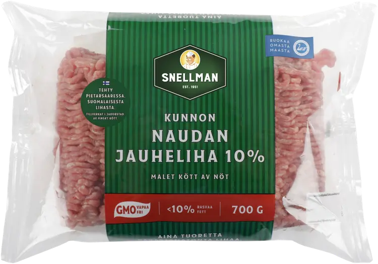 Snellman Kunnon naudan jauheliha 10% 700g