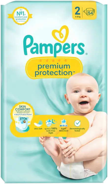 Pampers Premium Protection New Baby S2 4-8kg 54kpl vaippa