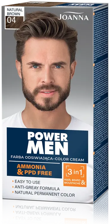 Joanna Power men hiusväri 04 Natural brown permanent
