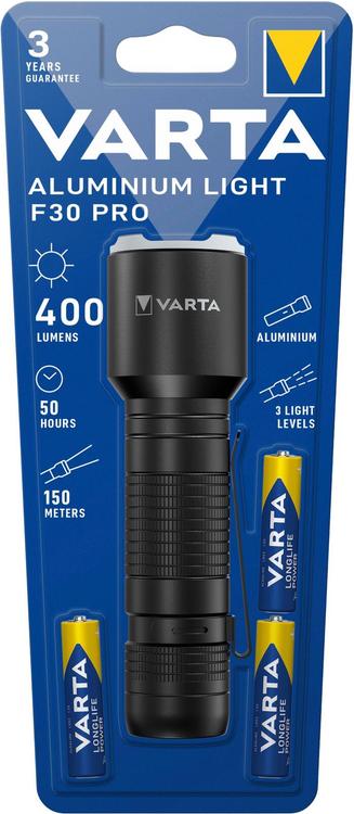 VARTA Taskulamppu aluminium F30 sis.3xAAA